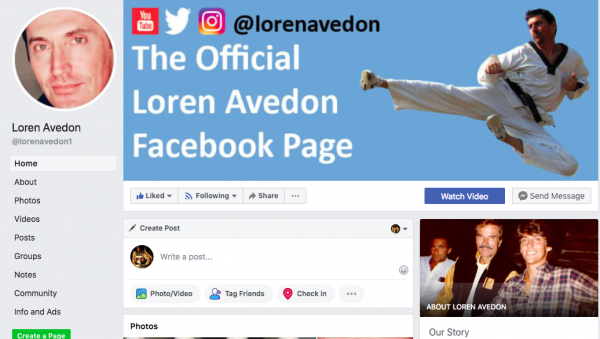 Loren Avedon Facebook Page